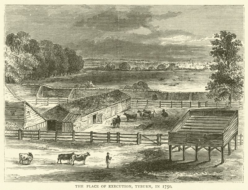 The Place of Execution, Tyburn by English School