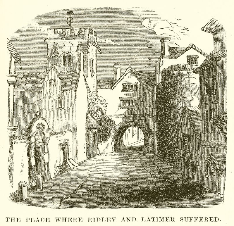 The Place where Ridley and Latimer Suffered by English School