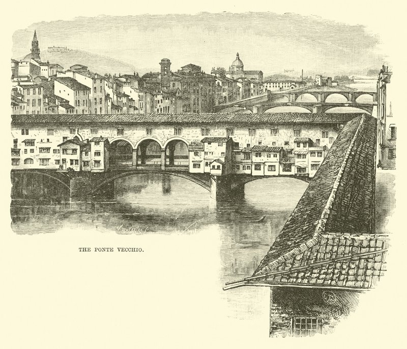 The Ponte Vecchio by English School