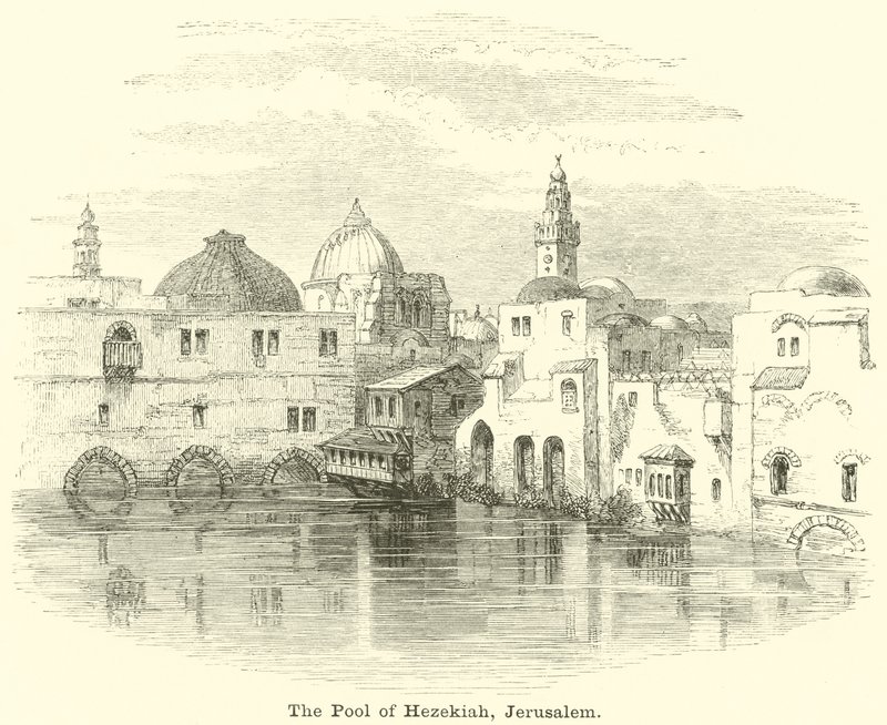 The Pool of Hezekiah, Jerusalem by English School