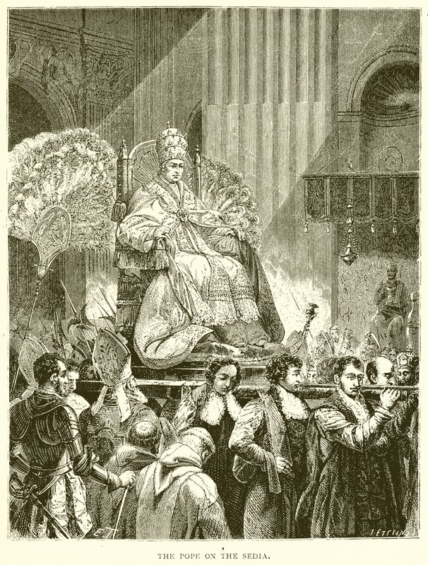 The Pope on the Sedia by English School