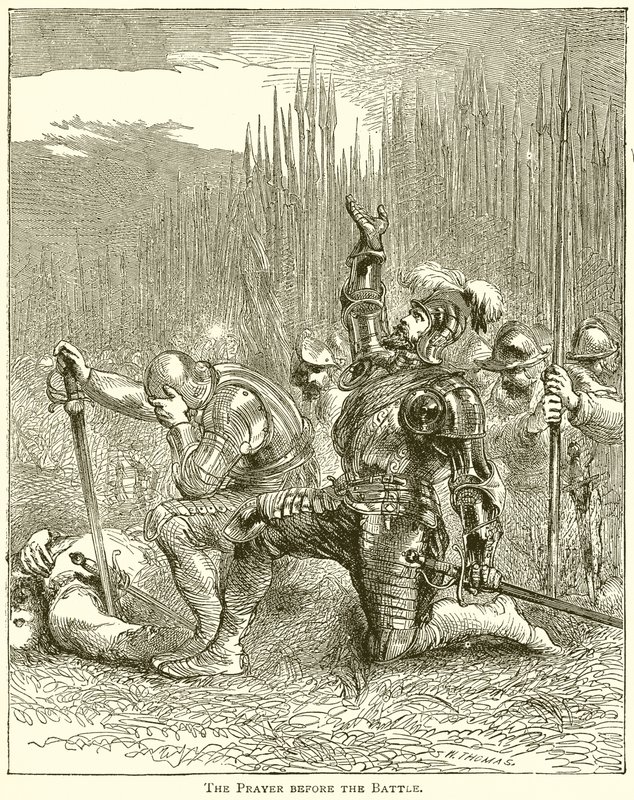 The Prayer Before the Battle by English School