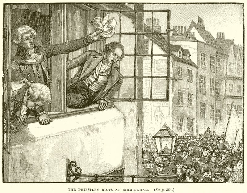 The Priestley Riots at Birmingham by English School