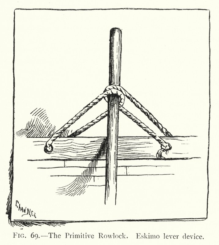 The Primitive Rowlock, Eskimo Lever Device by English School