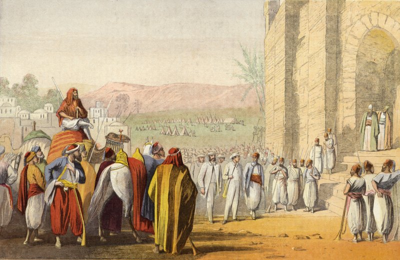 The Prince of Wales at Machpelah by English School