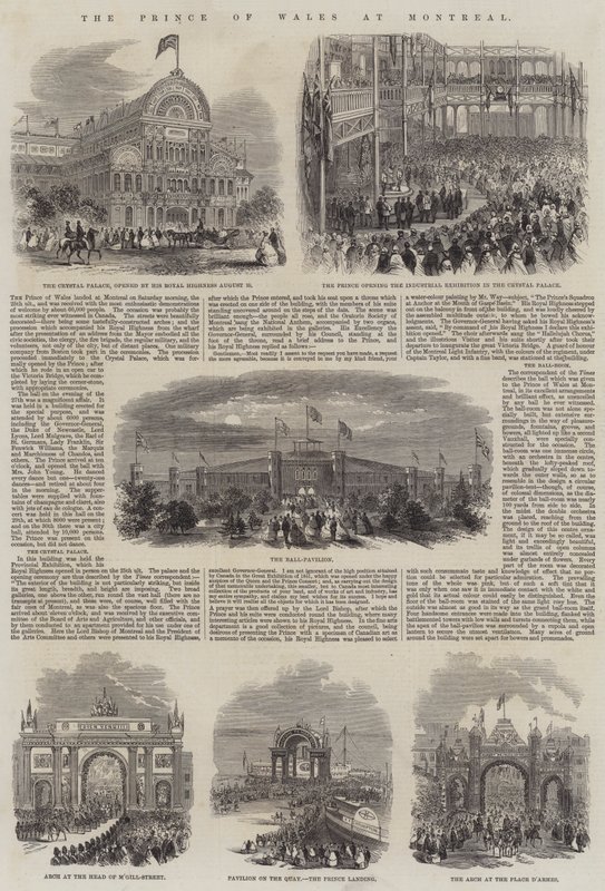 The Prince of Wales at Montreal by English School