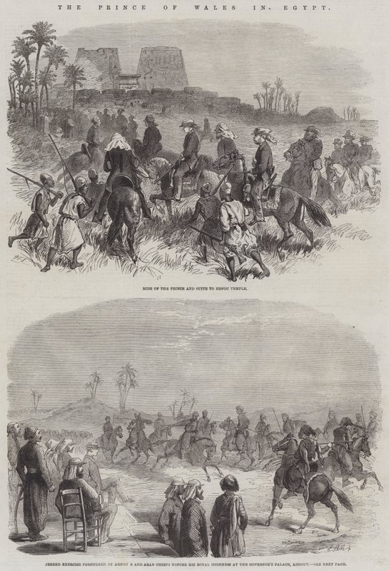The Prince of Wales in Egypt by English School