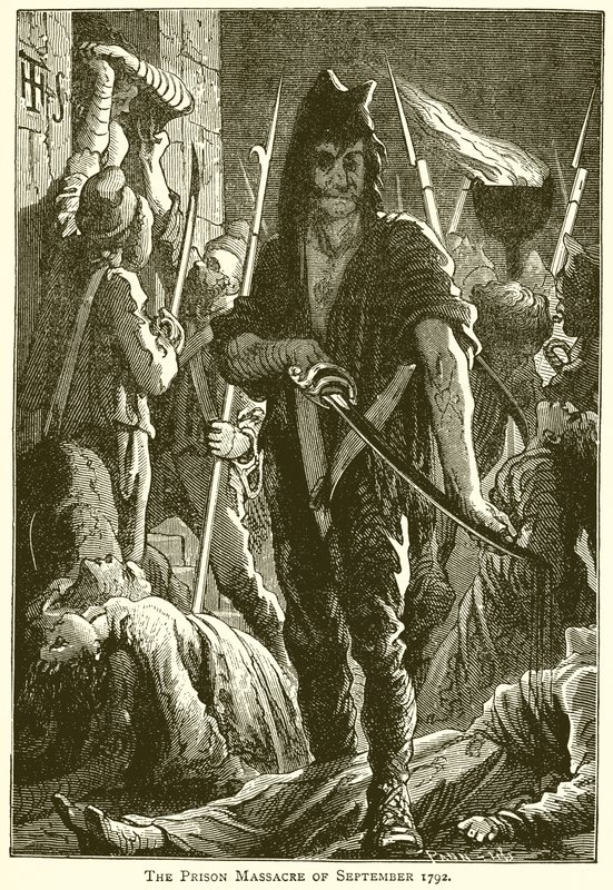 The Prison Massacre of September 1792 by English School