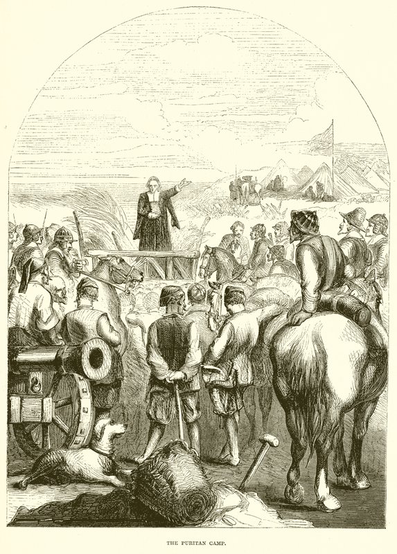 The Puritan Camp by English School