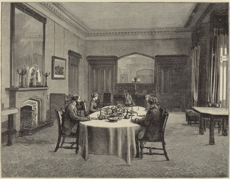 The Queen at Balmoral by English School