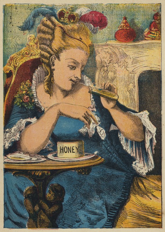 The Queen in Her Parlour by English School