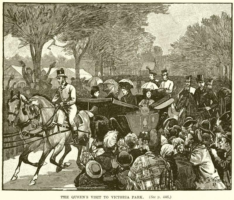 The Queens Visit to Victoria Park by English School