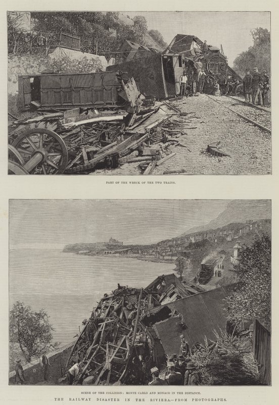 The Railway Disaster in the Riviera by English School