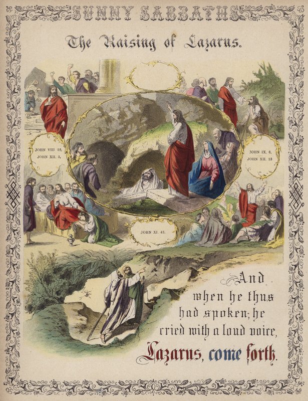 The Raising of Lazarus by English School