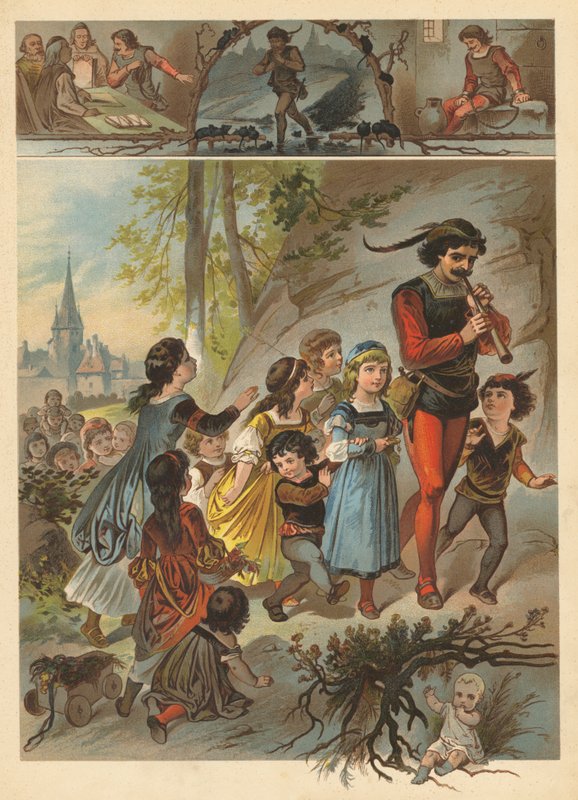 The Rat-Catcher of Hamelin by English School