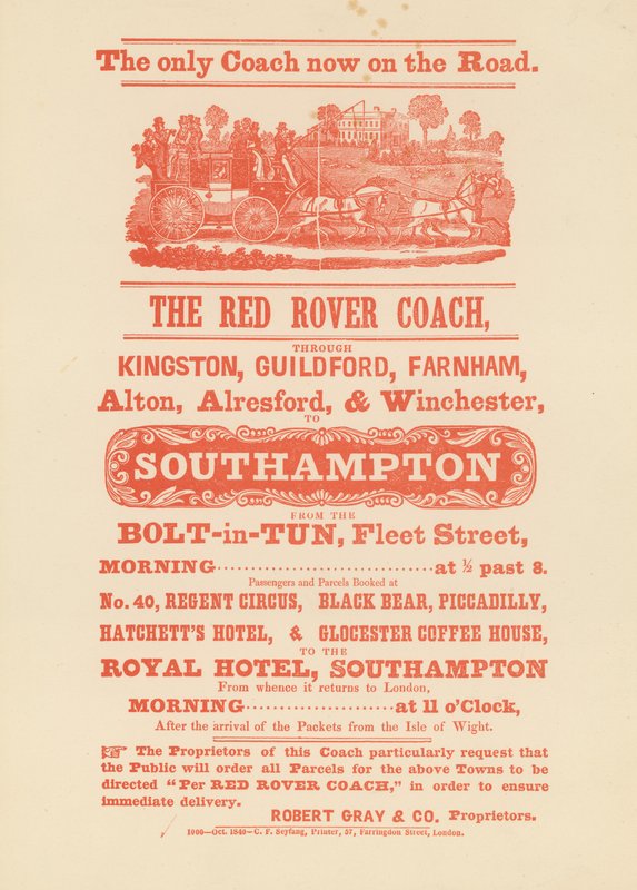 The Red Rover Coach by English School