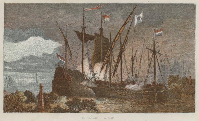 The Relief of Leyden by English School