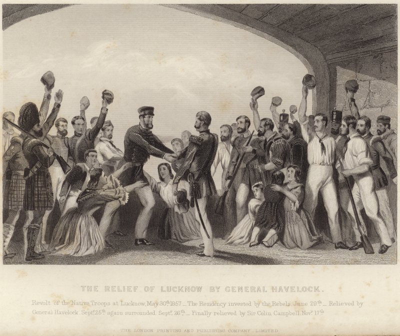 The Relief of Lucknow by General Havelock by English School