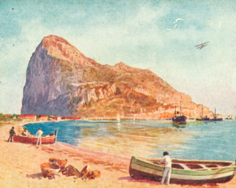 The Rock of Gibraltar by English School