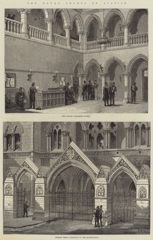 The Royal Courts of Justice by English School