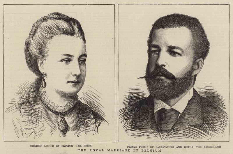 The Royal Marriage in Belgium by English School