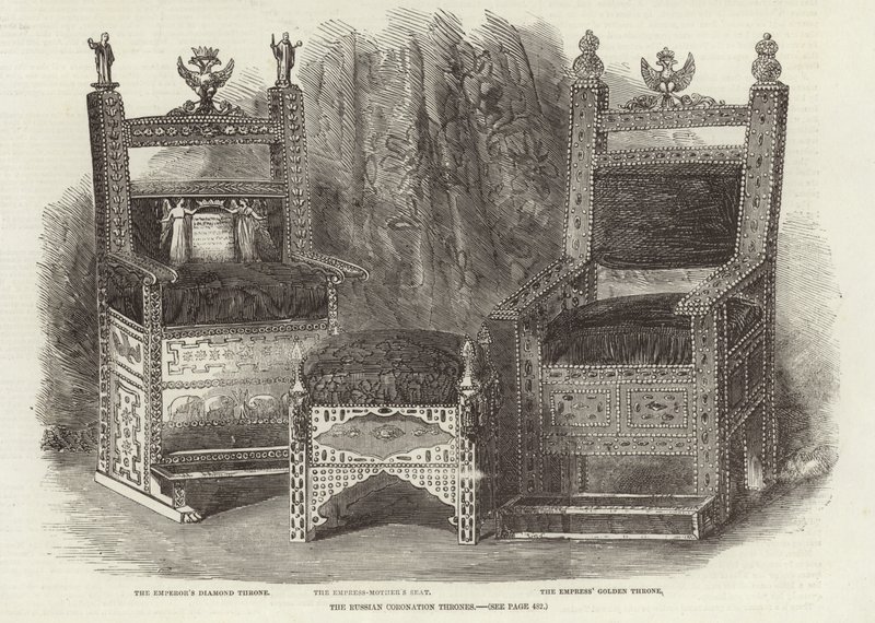 The Russian Coronation Thrones by English School