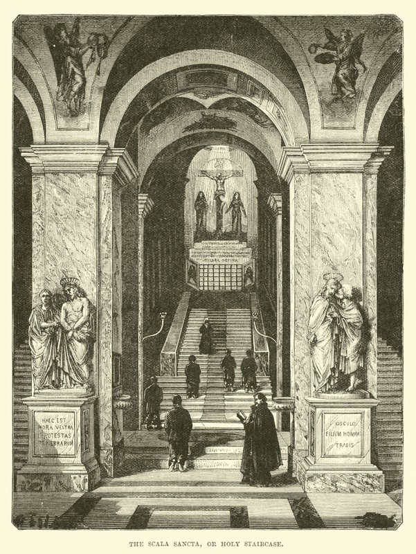 The Scala Sancta, or Holy Staircase by English School