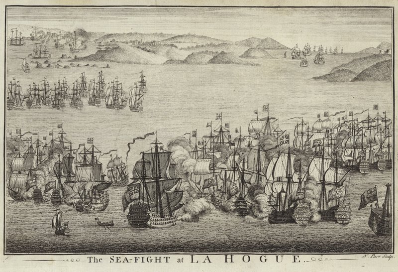 The Sea Fight at La Hogue by English School