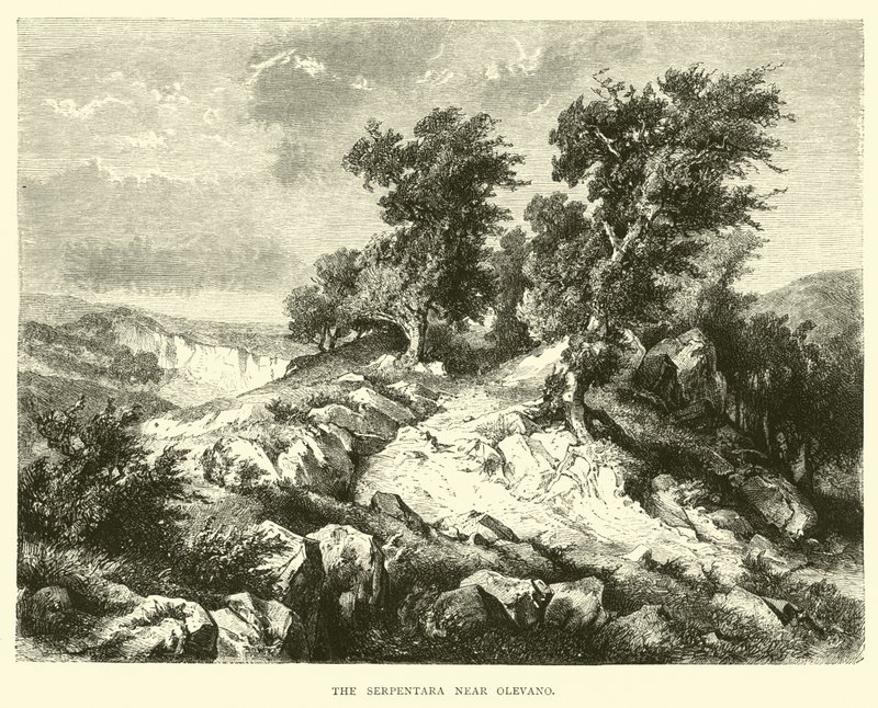 The Serpentara near Olevano by English School
