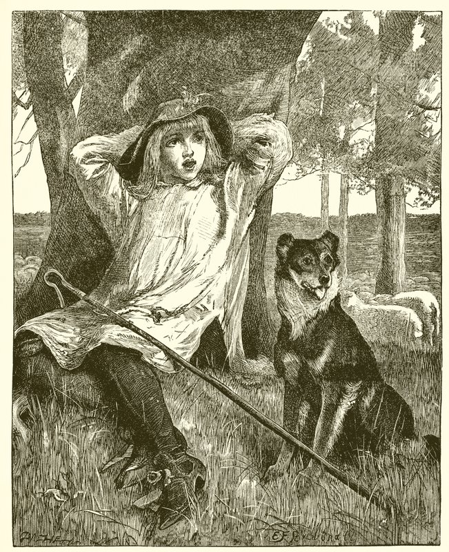 The Shepherd Boy by English School