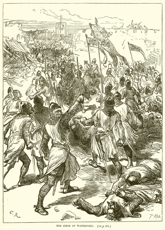 The Siege of Waterford by English School