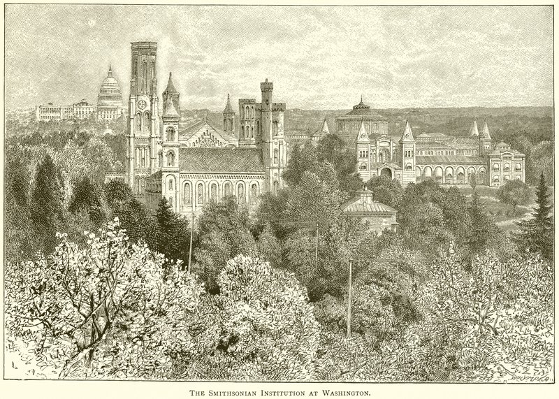 The Smithsonian Institution at Washington by English School