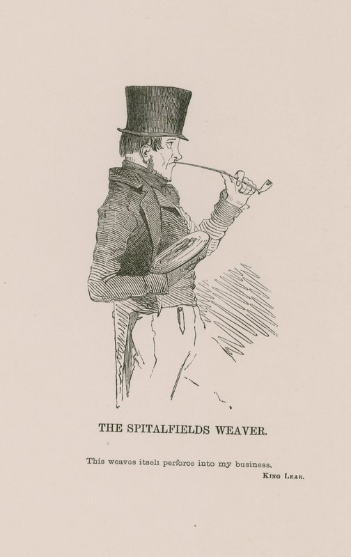 The Spitalfields Weaver by English School