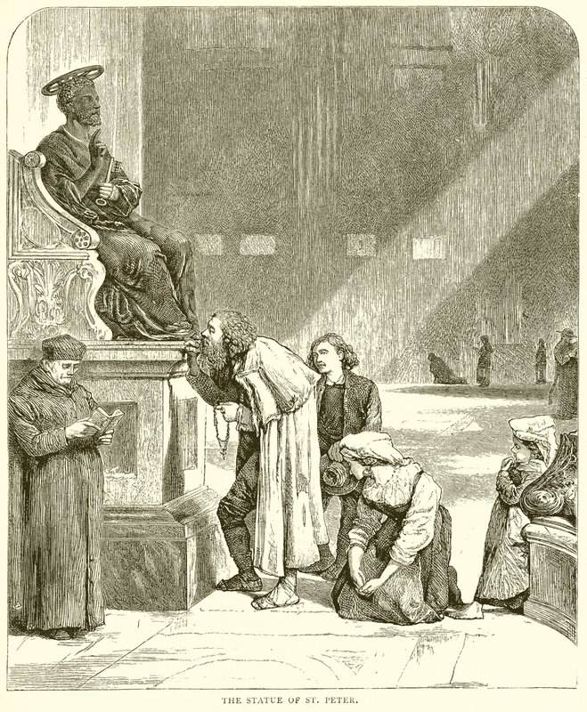 The Statue of St. Peter by English School