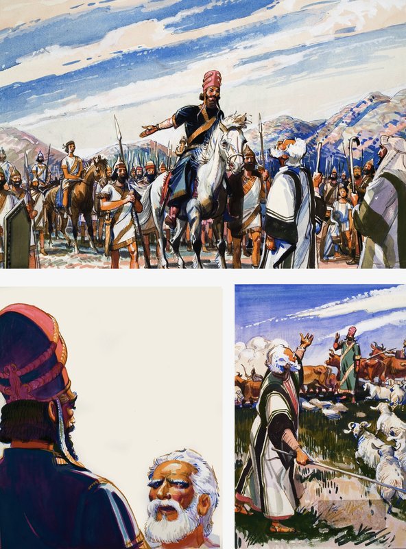 The Story of Abraham by English School