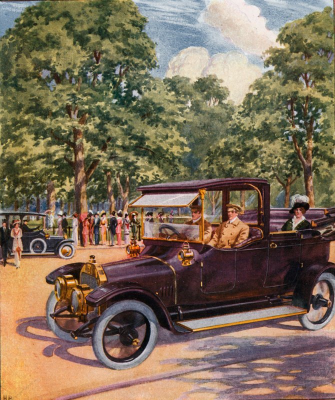 The Straker-Squire Car by English School