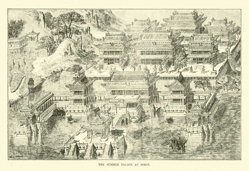 The Summer Palace at Peking by English School
