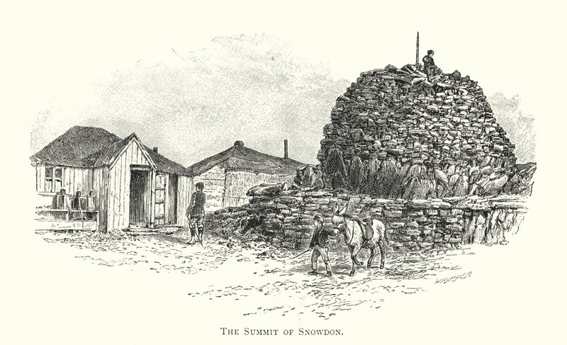 The Summit of Snowdon by English School