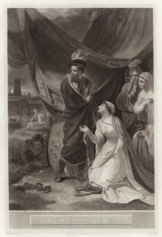 The Surrender of Calais by English School