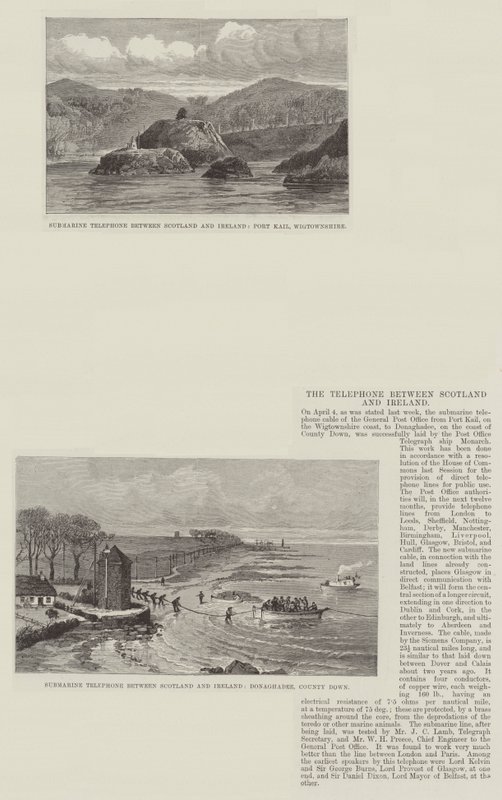 The Telephone Between Scotland and Ireland by English School