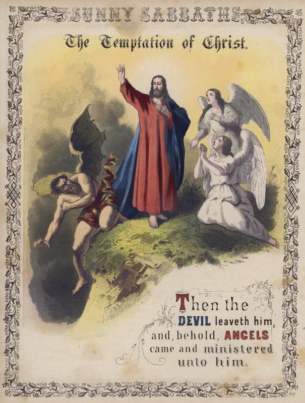 The Temptation of Christ by English School