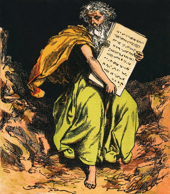 The Ten Commandments by English School