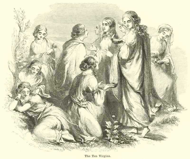 The Ten Virgins by English School