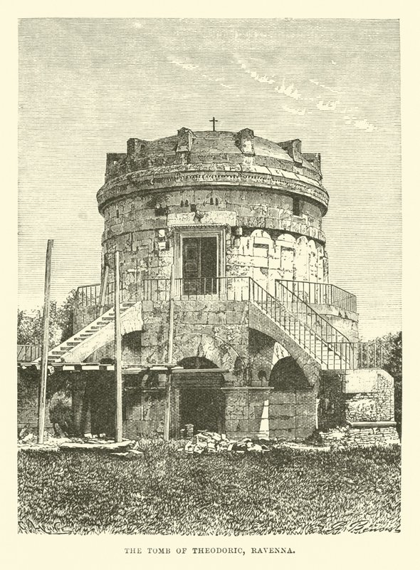 The Tomb of Theodoric, Ravenna by English School