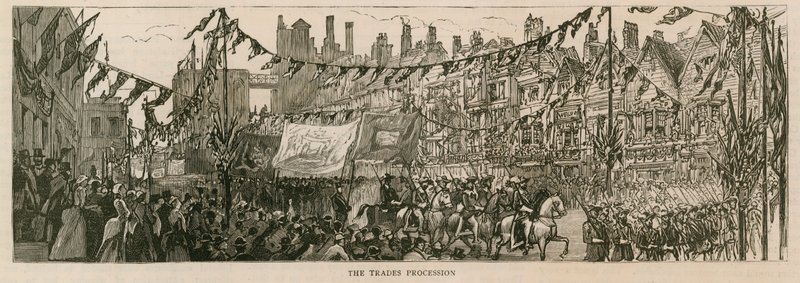 The Trades Procession by English School