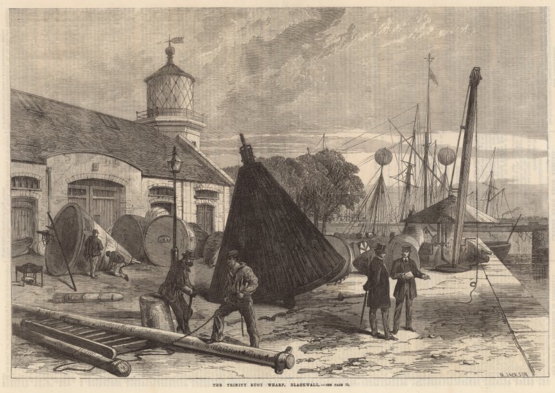 The Trinity Wharf, Blackwall by English School