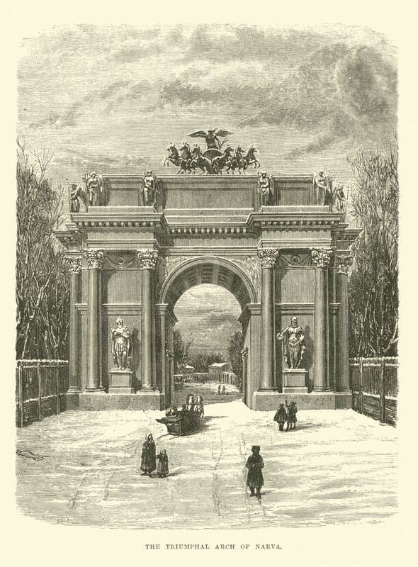 The Triumphal Arch of Narva by English School