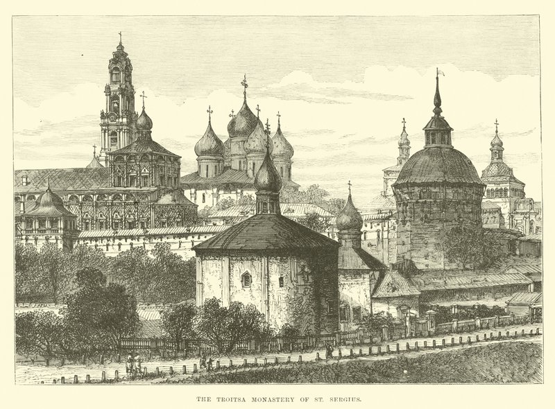 The Troitsa Monastery of St Sergius by English School