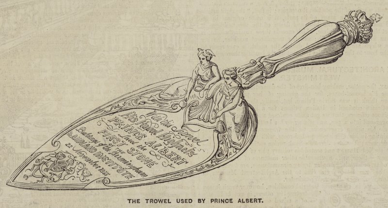 The Trowel Used by Prince Albert by English School