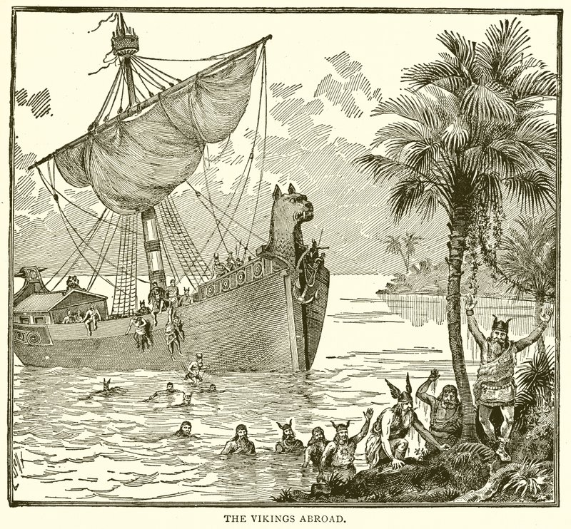 The Vikings Abroad by English School